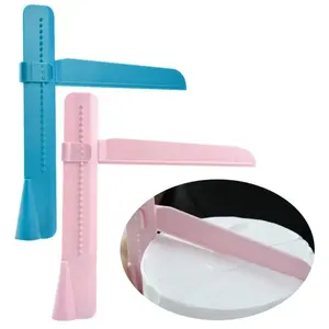 1 Cream Cake Smoother with Adjustable Height,Fondant <b>Plastic</b> Scraper,Smoothing Tool for Smoothing the <b>Edges</b> <b>Plastic</b> Scraper Tool - Product Image 1