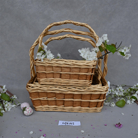 Nouveau Panier Rond en Osier Fait Main Personnalisé 2026 avec Poignée pour Rangement, Cadeaux, Fruits et Fleurs – Marque GP Anhui