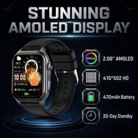 Reloj Inteligente GE500 con Pantalla AMOLED, Sensor PPG, Oxígeno en Sangre, Estrés, Emociones, Salud Femenina, Cuidado Remoto, MET, Respiración
