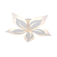 Plafonnier LED moderne en fer et acrylique avec télécommande/application, intensité réglable pour salon, chambre, restaurant 2026