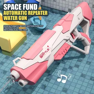 Nueva pistola de agua eléctrica automática de gran capacidad, pistola pulverizadora de alta presión, juguetes, pistola de agua de batalla para jugar de verano