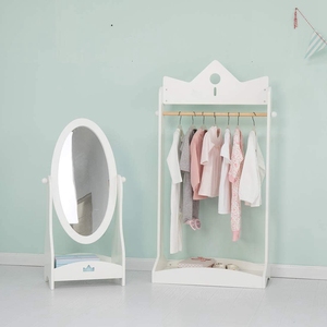 Appendiabiti in Legno Bianco, Arredamento per <span class=keywords><strong>Cameretta</strong></span>, Mobile per Vestiti dei Bambini, Alto Portabiti in Legno - Product Image 3