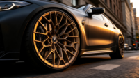Jantes en alliage d'aluminium forgé à profil décalé, finition noir brillant, style 827M, 5x112 5x120/130 pour BMW M2 M3 M4 F80 F82 F87 G20 G22 G30 G01