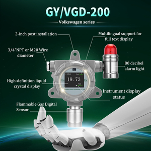 Detector de alarma multigas fijo a prueba de explosiones para detección de fugas de <span class=keywords><strong>butano</strong></span>, <span class=keywords><strong>metano</strong></span>, <span class=keywords><strong>propano</strong></span> <span class=keywords><strong>y</strong></span> gas licuado de petróleo - Product Image 6