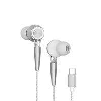 HiFi Stereo Metal Semi-In-Ear Type-C Auriculares con cable Micrófono Decodificación digital a prueba de agua para juegos