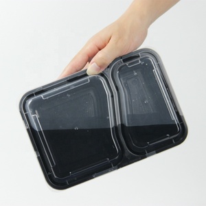 Custom Disposable 2 Compartment Takeaway Plastic Reusable <strong>Meal</strong> <strong>Prep</strong> Food Containers Bento <strong>Box</strong> - Product Image 6