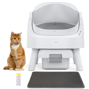 Pour AutoScooper 11 Bac à litière automatique pour chat Détection de sécurité Nettoyage facile Grande capacité Matériau PP écologique Conception ouverte - Product Image 1