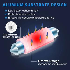 Lampe d'intérieur de <span class=keywords><strong>voiture</strong></span> C5w 31 mm 36mm 39mm 41mm <span class=keywords><strong>Plafonnier</strong></span> de <span class=keywords><strong>voiture</strong></span> Lampe de lecture de <span class=keywords><strong>voiture</strong></span> <span class=keywords><strong>Led</strong></span> Canbus Festoon Bulbs 12v Accessoires de véhicule - Product Image 5