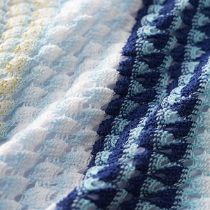 Bikini de Dos Piezas con Malla Multicolor Azul, Diseño Moderno con Tirantes, Traje de Baño para Niñas, Fabricante OEM Personalizado de Alta Calidad - Product Image 5