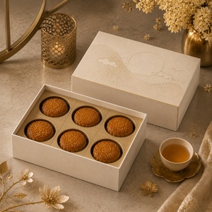 Caja <span class=keywords><strong>de</strong></span> Papel con Tapa y Bandeja <span class=keywords><strong>de</strong></span> 6 Divisiones <span class=keywords><strong>para</strong></span> Pasteles, Galletas y Bizcochos, Caja <span class=keywords><strong>de</strong></span> Papel <span class=keywords><strong>para</strong></span> Pastelería con 6 Compartimentos - Product Image 4