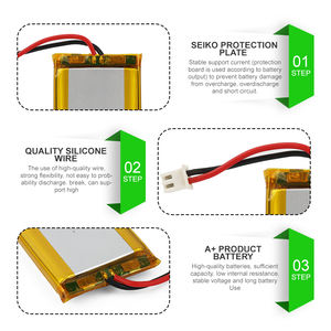 미니 리포 리튬 배터리 3.7V 리튬 이온 062030 300Mah 320Mah 폴리머 리튬 이온 배터리 3.7V 602030 - Product Image 5