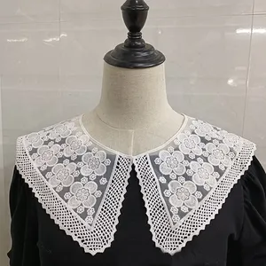 2024 Factory Hot Sale Hollow Out False Collar Women's Wear Kids Doll Collar Garment Accessories Embroidery Lace