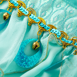 ชุดเจ้าหญิงจัสมินงานปาร์ตี้ในฝัน สีสั่งทำได้ ชุดสองชิ้น แต่งขอบทอง ดีเทลระฆัง สำหรับเด็กผู้หญิง <span class=keywords><strong>ธีม</strong></span>อะลาดิน - Product Image 4