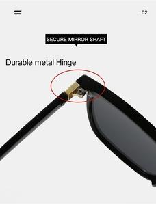 Nuevas Gafas de Sol de Diseño de Marca <span class=keywords><strong>M</strong></span>, Montura Óptica Grande, Bisagras Metálicas, Protección UV400, Modernas para Hombre y Mujer - Product Image 4