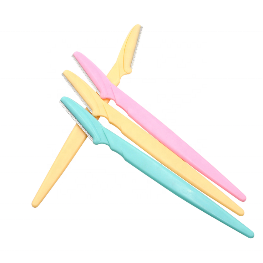 Amazon нож для бровей Макияж для придания формы Бритва для бровей бритвы для лица