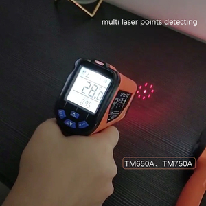 <span class=keywords><strong>Vici</strong></span> TM750A -50 ~ 750C Pantalla LCD colorida Termómetro infrarrojo industrial Pistola láser IR - Product Image 3
