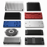 Usinage CNC sur mesure pour dissipateur thermique en aluminium, tolérance +/-0,005 mm, pièces usinées CNC, anodisation, polissage de surface