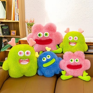 Peluche Monstre à Grande Bouche Tricolore, Jouet Amusant et Ornement Décoratif, Idéal pour Cadeaux de Fêtes et Décoration Intérieure, Vente en Gros - Product Image 4