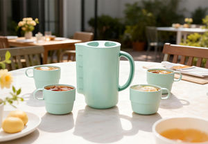 बच्चों के लिए 5 पैक अनब्रेकेबल टेलर केटल कप सेट, पानी के लिए डिशवॉशर कॉफी मग के रस के लिए डिशवॉशर कॉफी मग - Product Image 4