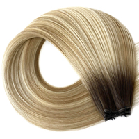 Extensions de cheveux Genius Weft de qualité salon, double trame, vierges, cuticules alignées, aspect naturel invisible