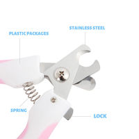 Kit universel de coupe-ongles pour chat et chien, coupe-ongles en acier inoxydable, outil de toilettage pour animaux de compagnie