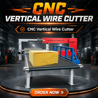 Machine de découpe verticale à fil CNC à grande vitesse, adaptée à la découpe de matériaux flexibles et rigides en PU, PVC et mousses de phénol.