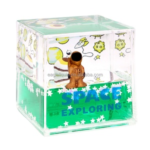 Piazza mini desk decor liquid wave blue <span class=keywords><strong>water</strong></span> oil acrilico <span class=keywords><strong>water</strong></span> paperweight - Product Image 1