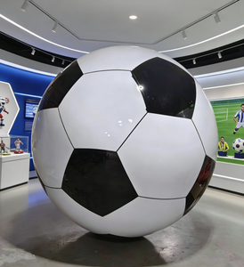 Escultura de Balón de <span class=keywords><strong>Fútbol</strong></span> de Acero Inoxidable Personalizable Directo de Fábrica - Product Image 3