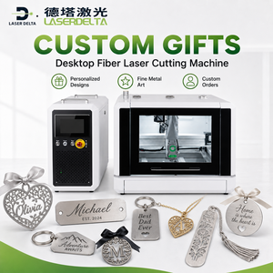 Machine de découpe laser à fibre de bureau pour cadeaux métalliques personnalisés, enseignes, bijoux et produits personnalisés, petite découpeuse laser 800w - Product Image 1