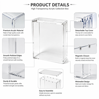 Boîte de présentation magnétique transparente en acrylique écologique personnalisée pour la boîte de boosters japonaise 151 SV2-A Slim, anti-jaunissement, marque XC