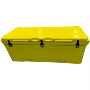 Extra large capacity 220L roto-molded cooler with wheels and handle for outdoor hunting Fish box