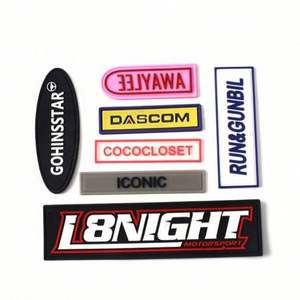 Customized Embossed 2D Soft PVC Logo <b>Patch</b> Badge for Sewing for Garment Labels - Product Image 1