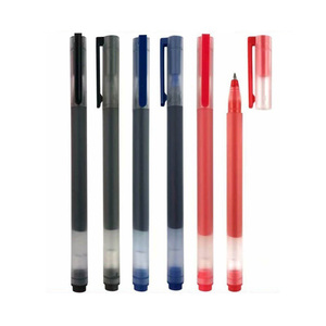 Wholesale Bulk Plastic 0.5mm Gel Ink <b>Pens</b> Black Blue Red Ink Gel <b>Pen</b> Custom Logo High Capacity Rollball Gel <b>Pen</b> - Product Image 1