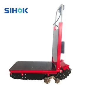 中国专业可折叠爬楼梯机价格履带式楼梯步行器小车电池动力电动手车