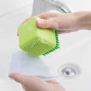 Silicone Cleaning Brush Kitchen Gadgets For Washing Pincel Dish Bowl Brushes Clothes Cleaner Tools