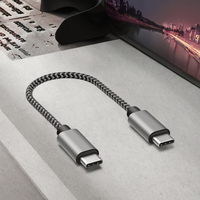 Câble de charge rapide USB-C 240W PD3.1 en aluminium et nylon de 0,15 m pour iPhone 17/16/15 Pro Max, pour A16/A17, pour iPad Pro