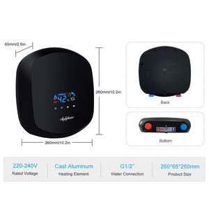Calentador eléctrico de agua sin tanque con pantalla LED de 220V y 5500W con modo de 40 ℃ Carcasa duradera de plástico ABS para uso doméstico en hoteles y autocaravanas - Product Image 3