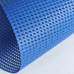 Tissu en maille de polyester enduit de PVC, couleur anti-UV, translucide, soudable, <span class=keywords><strong>pour</strong></span> porte de tente, ombrage extérieur, sac - Product Image 3