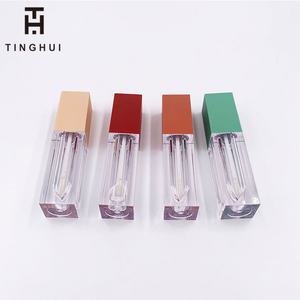 Tubes de brillant à lèvres carrés populaires et uniques, transparents, avec étiquette personnalisée, tubes vides pour huile à lèvres, emballage cosmétique - Product Image 5