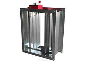 Cửa gió chống cháy 3C có thể tùy chỉnh, hình vuông, bằng thép không gỉ, có thể điều chỉnh, dùng cho nhà máy lớn, trường học, v.v. - Product Image 3