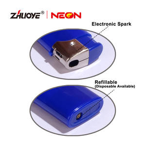 Encendedor de Gas mini personalizado, encendedor electrónico de fuego, caja de exhibición, encendedor de cigarrillos de llama de plástico, novedad, venta al por mayor - Product Image 4