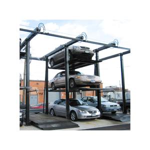 Трехместный четырехъядерный трехавтомобильный стальной автоподъемник новый эффективный уличный автоштабелер парковочное оборудование с гидравлическим приводом цилиндра - Product Image 3