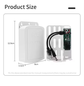 Caja Impermeable de Montaje en Pared DC44V-57V 12V 1.2A PoE No Aislado IEEE802.3af/at 15W 10/100Mbps para Cámara - Product Image 3