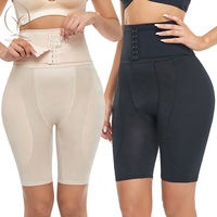 TikTok, superventas, cintura alta, cadera, mejora el control de la barriga, cintura, cincher, esculpir, moldear cortas, bragas de levantamiento de glúteos con almohadilla