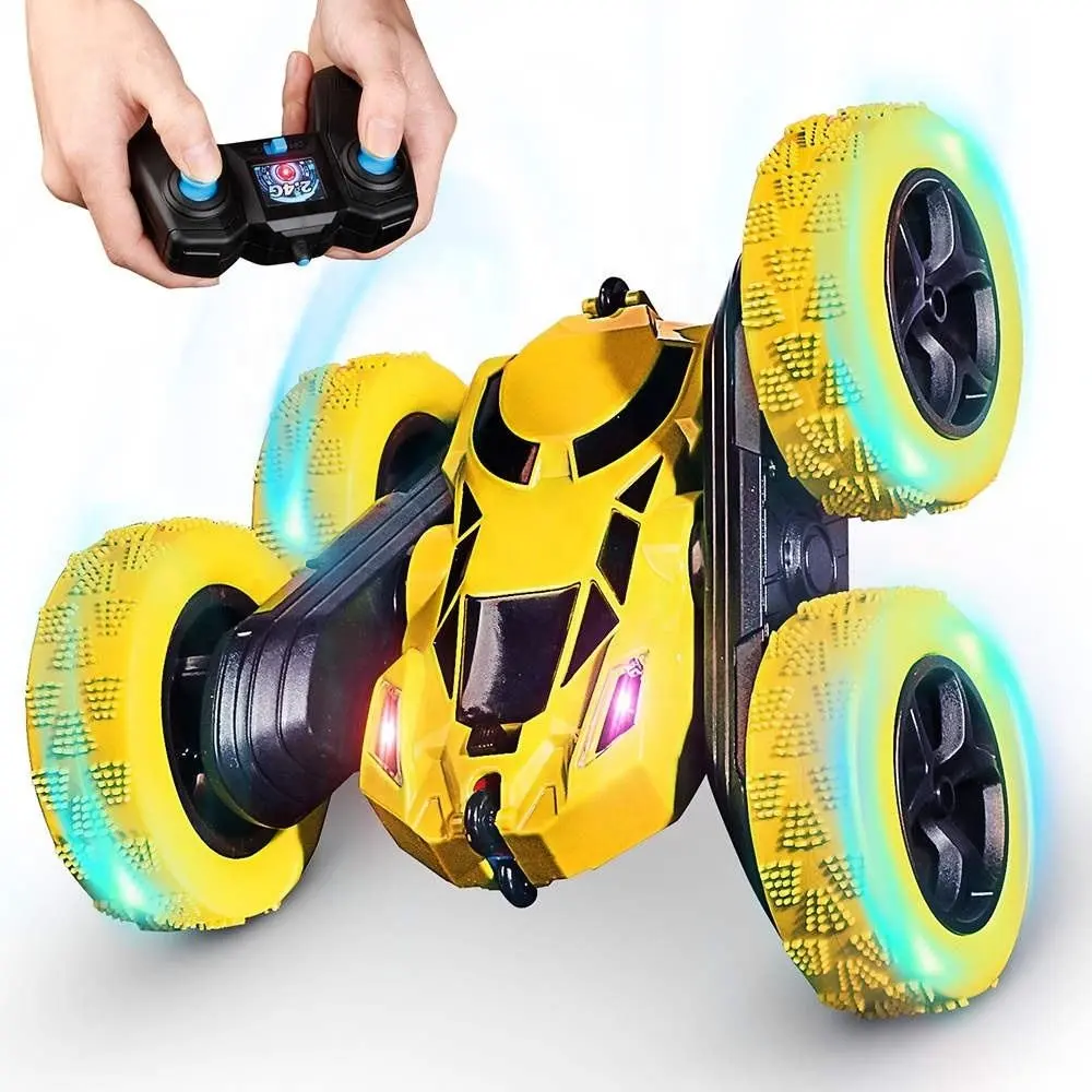 Samtoy 2 IN 1 New Type Low Price 360 Degree Rotation Remote Control Double Side RC Stunt Car Electric RC Car With light