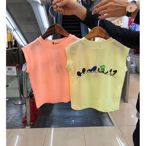 Ropa Casual Tejida Ecológica al por Mayor para Niños, Camiseta de Algodón sin Mangas para Niño, Verano, de Proveedor Chino - Product Image 1