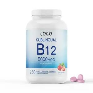 Vendita calda OEM integratore nutrizionale vegano vitamina B12 compresse con ansia e depressione di alta qualità aiuto per il sonno