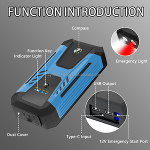 22200mWh Jump Starter - <span class=keywords><strong>12V</strong></span> Car <span class=keywords><strong>Battery</strong></span> Booster Pack com USB-C PD, luz LED e proteção contra sobrecarga - Product Image 5