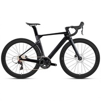 TWITTER R10 Carbon-Rennrad 22-Gang Hydraulische Scheibenbremsen Interne Kabelführung Aerodynamisches Rennfahrrad 700c Laufräder