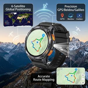 <span class=keywords><strong>Montre</strong></span> connectée K67A avec GPS intégré, écran AMOLED de 1,43 pouces, batterie de 530 mAh, lampe torche LED, boussole, baromètre, <span class=keywords><strong>montre</strong></span> connectée robuste - Product Image 4